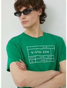 G-Star Raw pamut póló 2 db barna, nyomott mintás