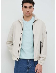 Calvin Klein rövid kabát férfi, bézs, átmeneti, oversize
