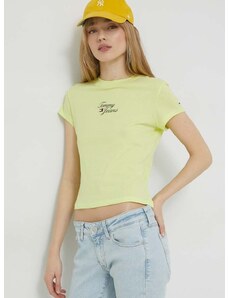Tommy Jeans t-shirt női, zöld