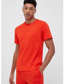 Calvin Klein Performance t-shirt narancssárga, férfi, melange