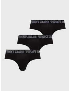 Tommy Jeans alsónadrág 3 db fekete, férfi
