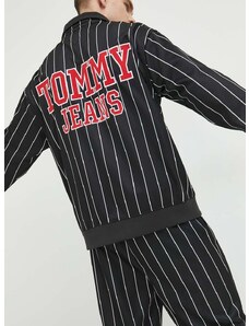 Tommy Jeans felső fekete, férfi, mintás