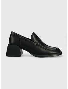 Vagabond Shoemakers bőr flip-flop Ansie fekete, női, magassarkú, 5545.101.20