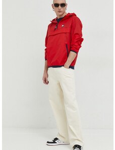 Tommy Jeans rövid kabát férfi, piros, átmeneti