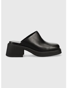 Vagabond Shoemakers bőr papucs DORAH fekete, női, magassarkú, 5542.201.20