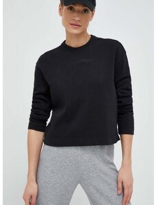 Calvin Klein Performance edzős pulóver Essentials fekete, sima