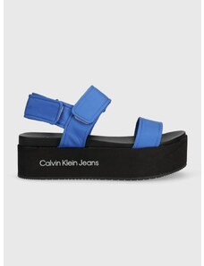 Calvin Klein Jeans szandál FLATFORM SANDAL SOFTNY női, platformos, YW0YW00965
