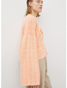 Résumé pulóver kasmír keverékből könnyű, narancssárga