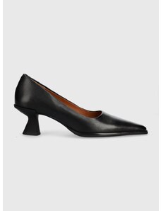 Vagabond Shoemakers bőr flip-flop TILLY fekete, alacsony talpú, 5518.001.20