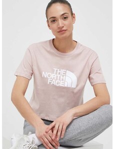The North Face pamut póló rózsaszín