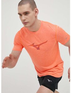 Mizuno futós póló Core RB narancssárga, nyomott mintás