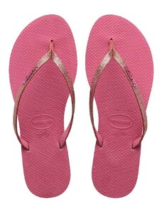 Havaianas flip-flop YOU GLITTER rózsaszín, női, lapos talpú, 4148041.1750