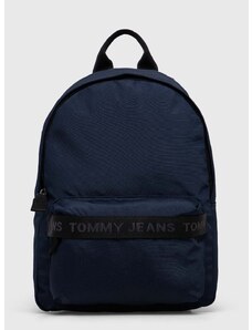 Tommy Jeans hátizsák sötétkék, női, kis, nyomott mintás