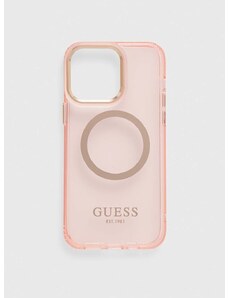 Guess telefon tok iPhone 14 Pro Max 6,7" rózsaszín