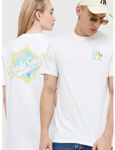 47 brand t-shirt MLB Los Angeles Dodgers fehér, nyomott mintás