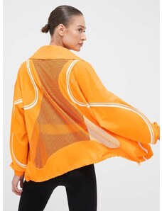 adidas by Stella McCartney széldzseki TruePace narancssárga, átmeneti, oversize
