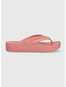 Crocs flip-flop Baya Platform Flip rózsaszín, női, platformos, 208395