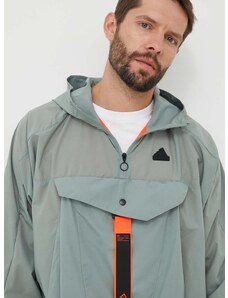 adidas rövid kabát férfi, zöld, átmeneti, oversize
