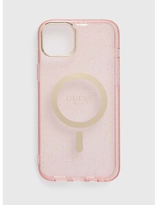Guess telefon tok iPhone 14 Plus 6.7" rózsaszín