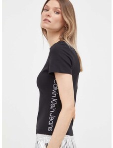 Calvin Klein Jeans t-shirt női, fekete