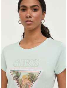 Guess t-shirt női, zöld