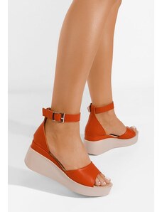 Zapatos Salegia narancssárga bőr szandál