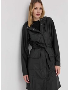 Rains rövid kabát 1813 Curve Jacket női, fekete, átmeneti,