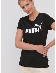 Puma pamut póló 586774 fekete