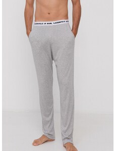 Karl Lagerfeld pizsama nadrág szürke, férfi, sima