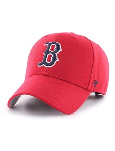 47brand sapka MLB Boston Red Socks piros, nyomott mintás
