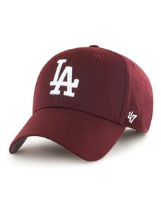 47 brand sapka MLB Los Angeles Dodgers piros, nyomott mintás