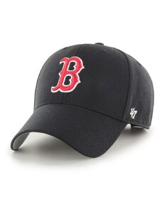 47brand sapka MLB Boston Red Socks fekete, nyomott mintás, B-MVP02WBV-BKF