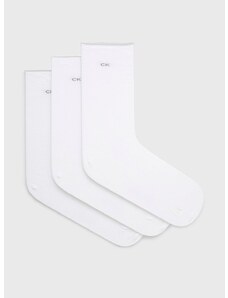 Calvin Klein zokni (3 pár) fehér, női