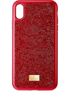 Swarovski iPhone X/XS telefon tok Glam Rock piros