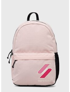 Superdry hátizsák rózsaszín, férfi, nagy, nyomott mintás