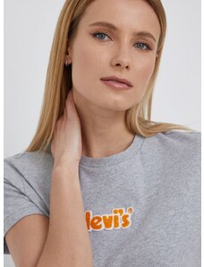 Levi's pamut póló szürke