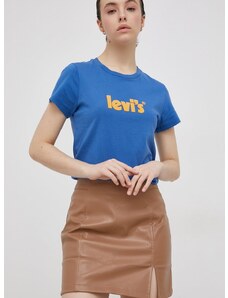 Levi's pamut póló kék