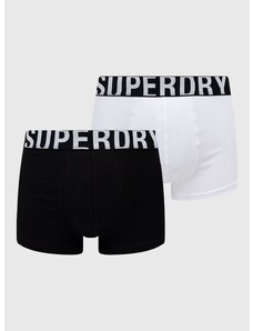 Superdry boxeralsó (2-pack) fehér