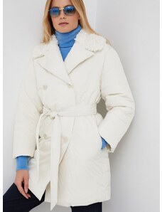 United Colors of Benetton rövid kabát női, bézs, téli, oversize