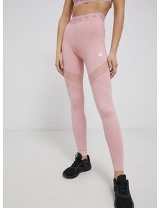 adidas Performance edzős legging HG8500 rózsaszín, női, sima