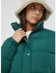 Hollister Co. rövid kabát női, zöld, téli, oversize