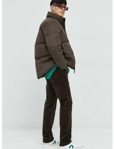Abercrombie & Fitch rövid kabát férfi, barna, téli