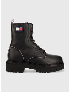 Tommy Jeans bakancs Urban Tommy Jeans Piping Boot fekete, női, platformos