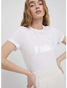 Puma pamut póló 848303 fehér
