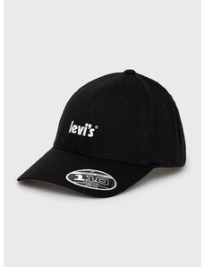 Levi's sapka fekete, nyomott mintás