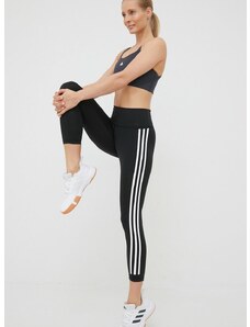 adidas Performance edzős legging Optime Trainicons H64211 fekete, női, nyomott mintás