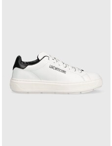 Love Moschino bőr sportcipő Sneakerd Bold 40 fehér, JA15374G1G