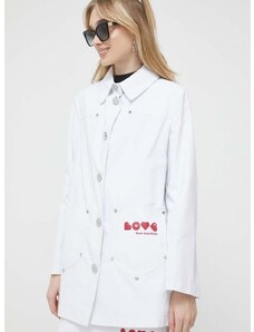 Love Moschino rövid kabát női, fehér, átmeneti