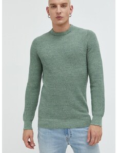 Superdry pamut pulóver férfi, zöld