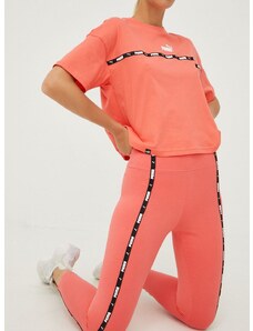 Puma legging Power Tape narancssárga, női, nyomott mintás